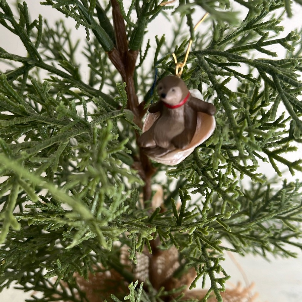 Miniature Hallmark Ornaments includes otter